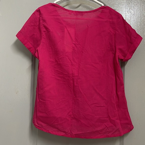 Fuchsia short sleeved top - Picture 3 of 4